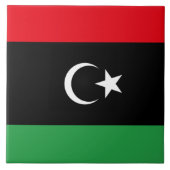 Flagge Libyens Fliese (Vorderseite)