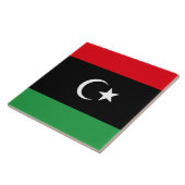 Flagge Libyens Fliese (Seite)