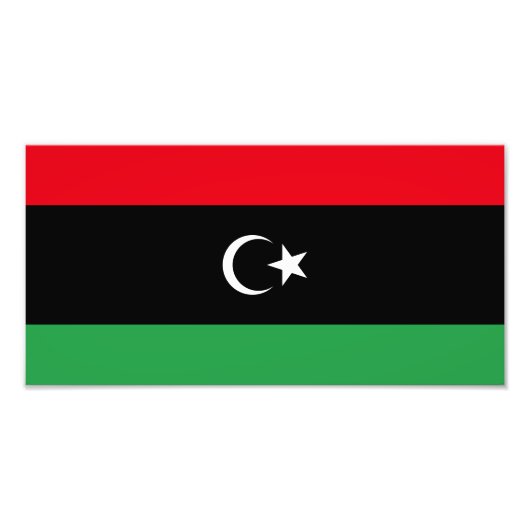 Flagge Libyens Fotodruck (Vorne)