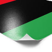 Flagge Libyens Fotodruck (Ecke)