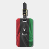 Flagge Libyens Gepäckanhänger (Vorderseite vertikal)