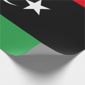 Flagge Libyens Geschenkpapier (Ecke)