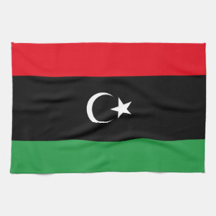 Flagge Libyens Geschirrtuch