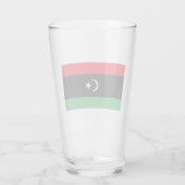 Flagge Libyens Glas (Rückseite)