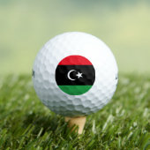 Flagge Libyens Golfball (Insitu T-Shirt)