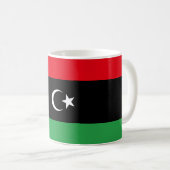 Flagge Libyens Kaffeetasse (VorderseiteRechts)