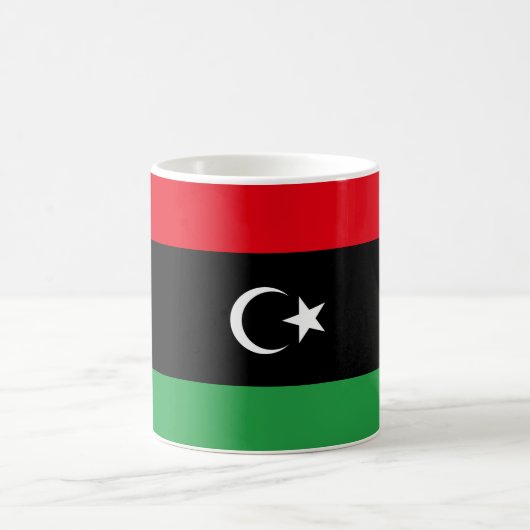 Flagge Libyens Kaffeetasse (Mittel)