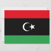 Flagge Libyens Karte (Vorderseite)