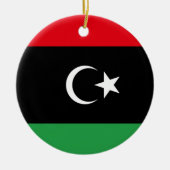 Flagge Libyens Keramik Ornament (Vorne)
