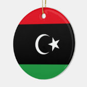 Flagge Libyens Keramik Ornament (Links)