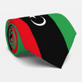 Flagge Libyens Krawatte (Gerollt)