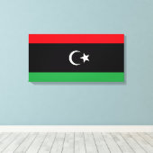 Flagge Libyens Leinwanddruck (Insitu (Holzboden))