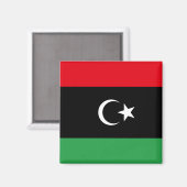 Flagge Libyens Magnet (Vorderseite/Rückseite)