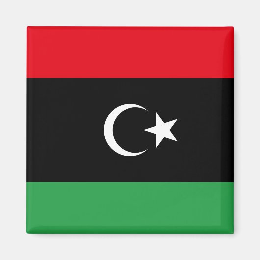 Flagge Libyens Magnet (Vorne)