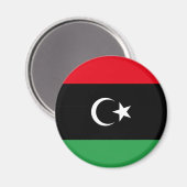 Flagge Libyens Magnet (Vorderseite/Rückseite)