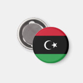 Flagge Libyens Magnet (Vorderseite/Rückseite)