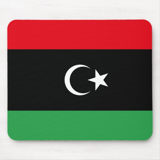Flagge Libyens Mousepad (Vorne)