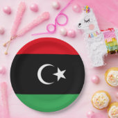 Flagge Libyens Pappteller (Party)
