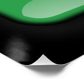 Flagge Libyens Poster (Ecke)