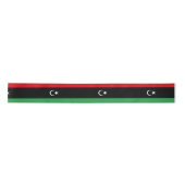 Flagge Libyens Satinband (Vorderseite)