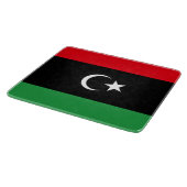 Flagge Libyens Schneidebrett (Ecke)