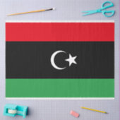 Flagge Libyens Seidenpapier (Basteln)