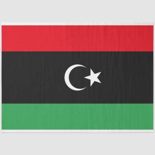 Flagge Libyens Seidenpapier (Vorderseite)