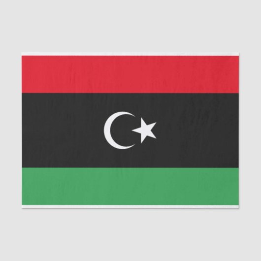 Flagge Libyens Seidenpapier (Vorderseite)