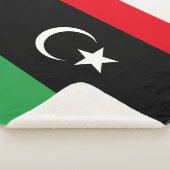 Flagge Libyens Sherpadecke (3/4)