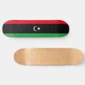 Flagge Libyens Skateboard (Horizontal)