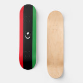 Flagge Libyens Skateboard (Vorderseite)
