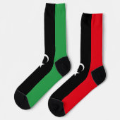 Flagge Libyens Socken (Linkes Detail)