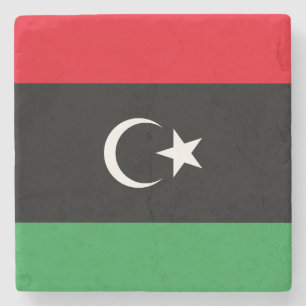 Flagge Libyens Steinuntersetzer