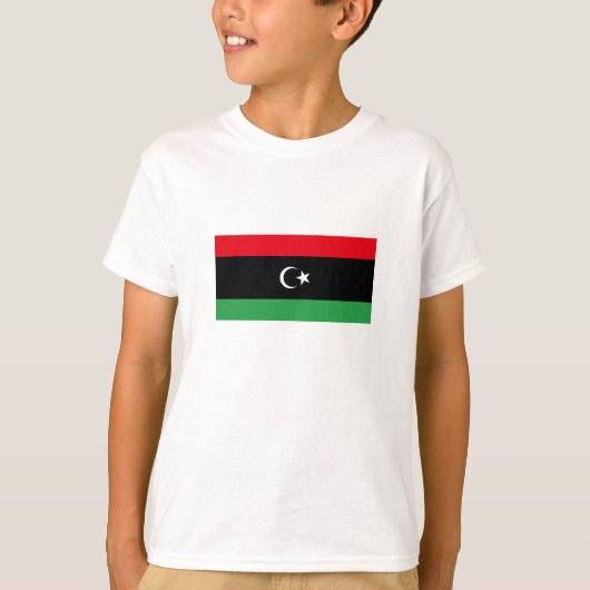 Flagge Libyens T-Shirt (Vorderseite)