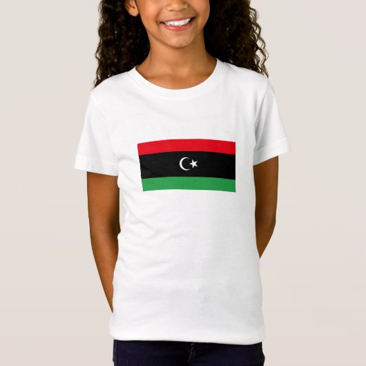 Flagge Libyens T-Shirt (Vorderseite)