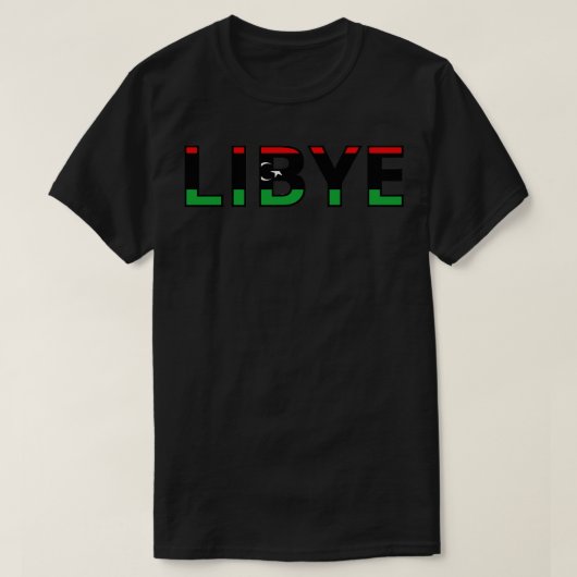 Flagge Libyens T-Shirt (Design vorne)