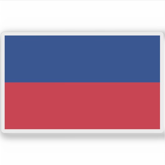 Flagge Liechtenstein (1921-1937) Aufkleber (Vorderseite)