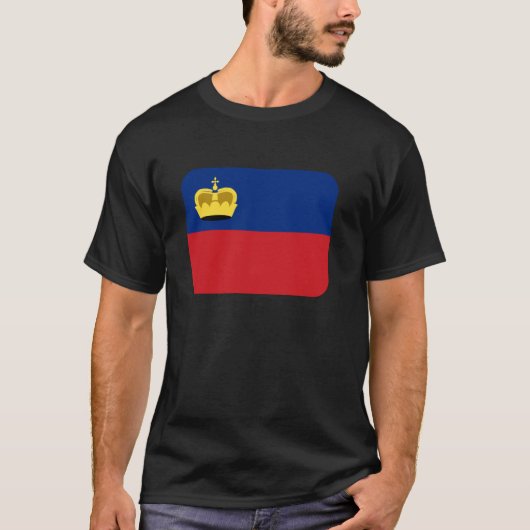 Flagge Liechtenstein T-Shirt (Vorderseite)