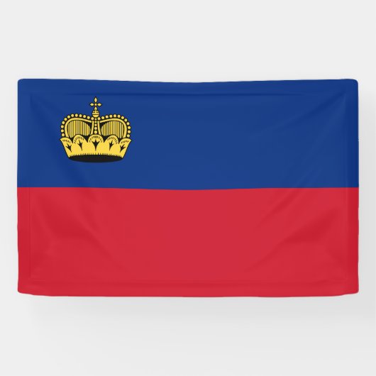 Flagge Liechtensteins Banner (Horizontal)