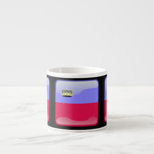 Flagge Liechtensteins Espressotasse