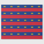 Flagge Liechtensteins Geschenkpapier (Flach)