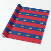 Flagge Liechtensteins Geschenkpapier (Ungerollt)