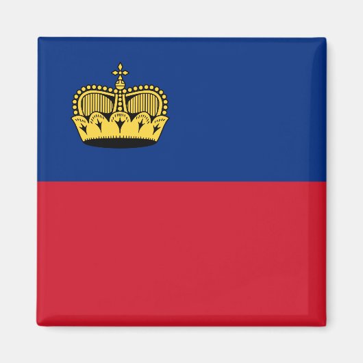 Flagge Liechtensteins, Libyen Magnet (Vorne)
