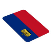 Flagge Liechtensteins Magnet (Rechte Seite)