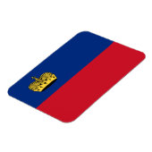 Flagge Liechtensteins Magnet (Linke Seite)