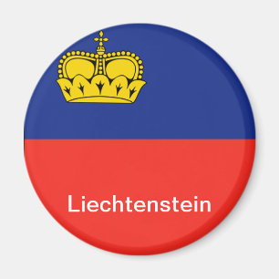 Flagge Liechtensteins Magnet