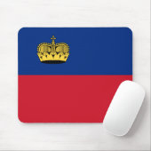 Flagge Liechtensteins Mousepad (Mit Mouse)