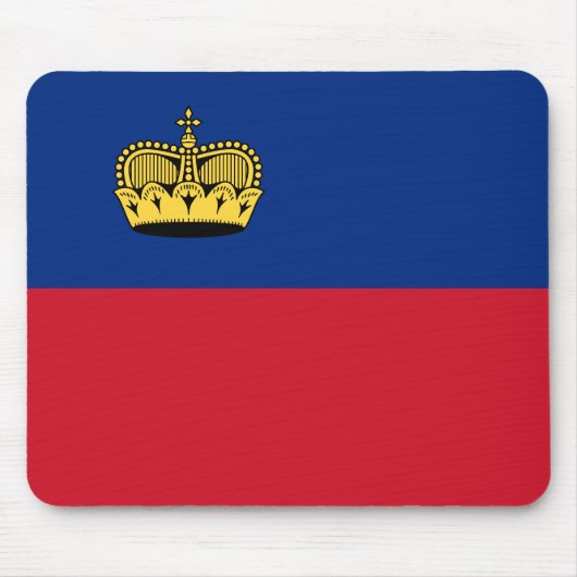 Flagge Liechtensteins Mousepad (Vorne)