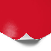 Flagge Liechtensteins Poster (Ecke)