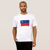 Flagge Liechtensteins T-Shirt (Vorne ganz)